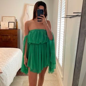 Michael Costello X Revolve Green Romper